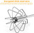 Hand Push Egg Whisk, Stainless Steel, Blender , Egg Beater, Milk Frother, Mixer Stirrer 14inch
