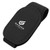Black - Magnetic Leather Car Sunglasses Holder