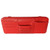 Red - PU Leather Multi-Pocket Sun Visor Organizer with Sunglass Clip