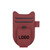 PU Leather Magnetic Car Visor Eyeglasses Clip with Pen Holder & Card Slots