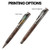TiTUS® Vintage Wooden Pen Set – Ballpoint & Rollerball Duo with Gift Box