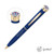 Matte Blue / Gold - Garland® Color Matte Custom Twist Ballpoint Pen - Gold