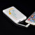 White - 10000mah Credit Card Shape Power Bank With USB Cable Built-in