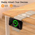 Blue - 15W Triple Magnetic MagSafe Wireless Charger with a complimentary PD 25W Wall Charger