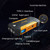 Black/Orange - Portable Emergency battery booster 10000mAh Multi-Function Portable Lithium Jump Starter