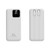 Black - 10000mAh 22.5W Fast Charging Power Bank with Two USB Cable Built in.