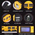 Black/Yellow - Portable Emergency battery booster 10000mAh portable jump starter power bank