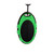 Green - Shock-Resistant Splash-Proof Portable Solar 5000mAh Power Bank