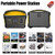 600W/153600mAh/12V Portable Power Supply w/Flashlight & SOS Light