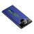 Blue - 20000mAh power bank with display screen and dual LED lights