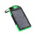 5000mAh Outdoor Drop Resistant Solar Portable Charger w/LED Flashlight