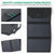 Black Blank Fold View - 30W Folding Solar Panel Kit