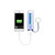 Blue - Custom Plastic Power Bank Emergency Battery