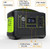 500W Solar Camping Generator w/Handle & MPPT Controller