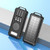 Black - 10000mAh Solar Power Bank For Camping w/Wireless Charging - 5V/2A Input/Output