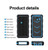 Blue - Solar Charger 20000mAh Battery w/15W Wireless QI Charger & Flashlight PD22.5W