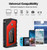 Black/Red - Portable Emergency battery booster 16800mAh Car Jump Starter With a Safety Hammer