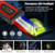 Black/Red - Portable Emergency battery booster 16800mAh Car Jump Starter With a Safety Hammer