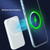 White - Ultra Slim 10000mAh Magnetic Wireless Power Bank