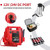 Red - Portable Emergency battery booste1800/900A Peak 12V/24V Jump Starter/3.5L Truck Battery Booster Pack