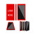 Red - 10000mAh Portable Solar Charger Lithium Power Bank w/LED Flashlight