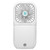 White - Hanging Neck Folding Fan with 3000mAh Power Bank