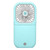Blue - Hanging Neck Folding Fan with 3000mAh Power Bank
