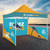10' Square Tent W/ Two Half Walls and One Full
