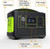 Black/Green - 600W/153600mAh Portable Camping Lithium Power Station