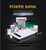 White - Portable Emergency battery booster Car Jump Starter Battery Charger with LED Flashlight