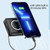 Black - 15000mah Magnetic Wireless Charging PD22.5W Fast Charger with AC Adapter Power Bank