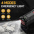 Black/Red - Portable Emergency battery booster Emergency 1500A Peak jump starter 15800mAh battery charger.