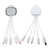White - 4-in-1 Light-Up Octopus Cable