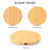 Brown - 15W Bamboo Fast Wireless Charger