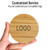 Brown - 15W Bamboo Fast Wireless Charger