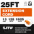 UL Listed 25' 16/3 SJTW 16AWG 3prong 13A 125V Extension Cable