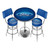 Pub table set with 2 chairs