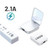 10000mAh Power Bank With a Built-in Mirror and 3 USB Cable.