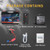 Black - Portable Emergency battery booster 10000mAh Portable Car Jump Starter with Mini Compressor