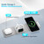 White - Foldable Magnetic 3" 1 Wireless Charger Stand