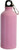Pink - 22 Oz. Aluminum Sports Water Bottle w/ Carabiner