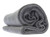 60"x 80"/3 Lbs Gray Wool Blanket weighing (60-70% Wool) In Zippered Bag