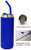 17 Oz. Double Wall S. Steel Vacuum Insulated Tumbler with Metal Straw Lid