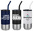 16 Oz. S. Steel Tumbler/ Plastic liner with Metal Straw