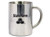 9 Oz. Mirror Finished Stainless Steel Mug w/ C Handle