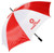 2 Tone Golf Umbrella - Red/ White (58" Arc)