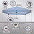 10' x 10' Printed Pop Up Canopy tent with full back walls and 6'ft stretch table cover