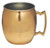 14 Oz. Stainless Steel Moscow Mule Mug w/ Built In Handle, Copper Coated