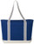 Atlantic Stripe 20oz Cotton Zippered Boat Tote
