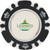 Recycled Poker Chip w/ Metal Ballmarker